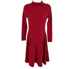OGL MaxWarm Mockneck Brami Dress Luxe Red Knee Length Women's Small
