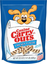 Dog Treats, Chicken Flavor, 22.5 Ounce Pack of 4 , Made with Real Chicken