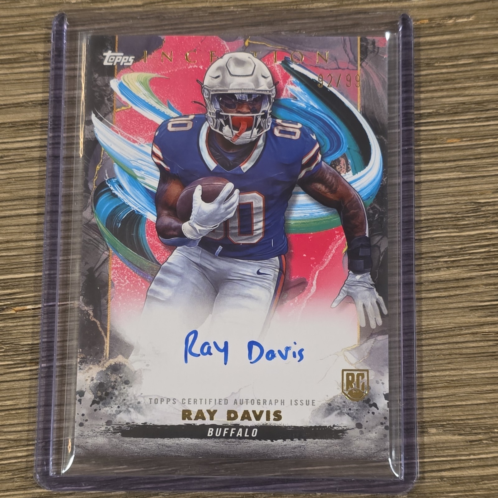 2024 Topps Inception - Rookie Autographs Ray Davis #RA-RD (AU, RC)