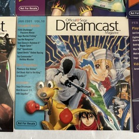 Lot of 8 Official Sega Dreamcast Magazine Demo Discs Vol. 4 5 6 7 8 9 10 & 11
