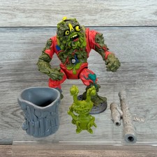 Vintage 1990 TMNT Muckman & Joe Eyeball Playmates Action Figure 100% Complete