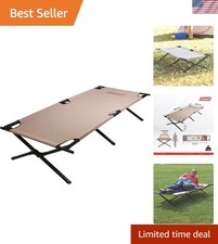 Trailhead II Military Cot: Compact, Folding Design for Camping, Supports 300lbs