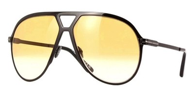 Tom Ford FT 1060 01F Xavier Black Frame Brown Gradient Lens Sunglasses 64mm New