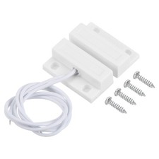 1 Set Magnetic Reed Switch NC Wired Garage Door Window Contact Switch
