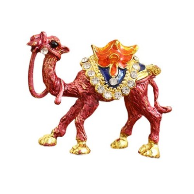 Trinket Box Camel Figurine Jewelry Box Craft Creative Necklaces Holder Sculpture