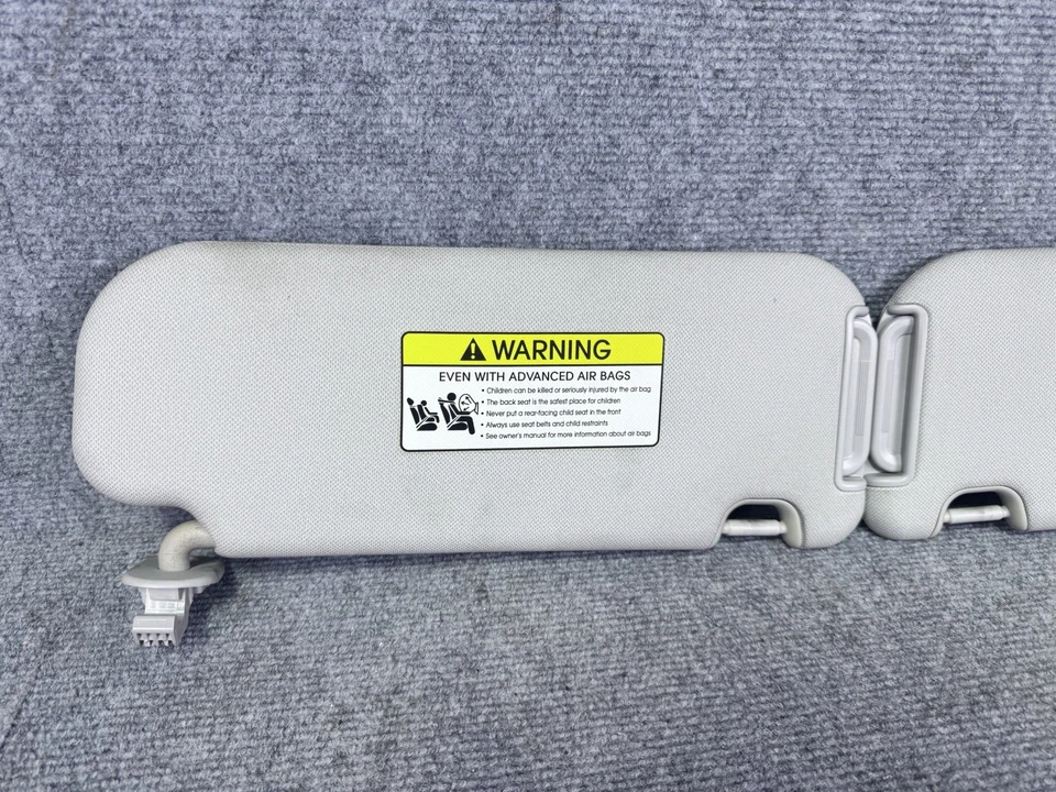 2013-2017 Hyundai Elantra GT Sun Visor Set Pair LH RH Driver Passenger Gray OEM - Image 4 of 4