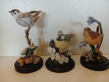 3 Country Artist Birds  Blue Tit Tree Sparrow Wren 