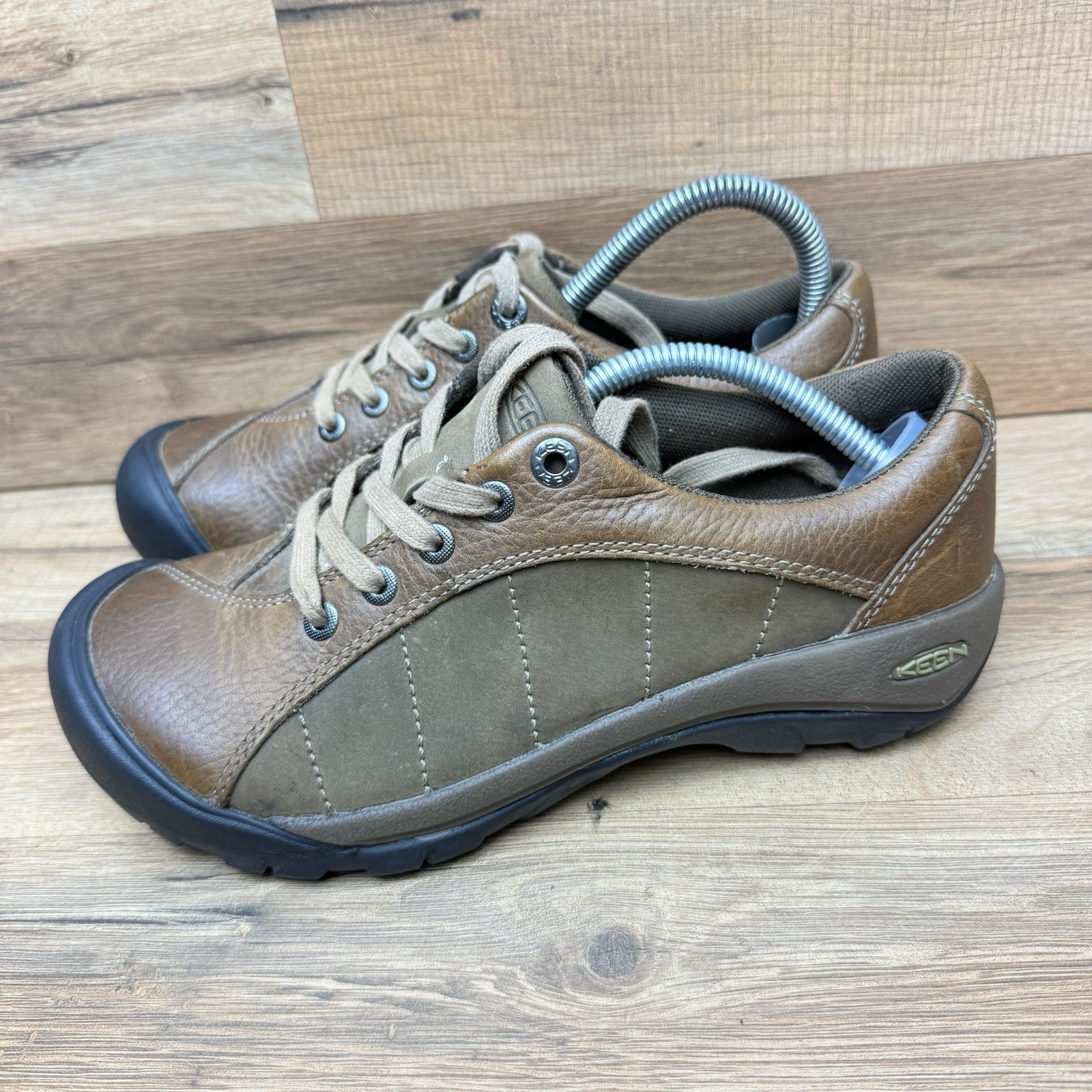 Scarpe Oxford KEEN donna taglia 7 Toyah 53001 SLBK pelle marrone casual escursionismo