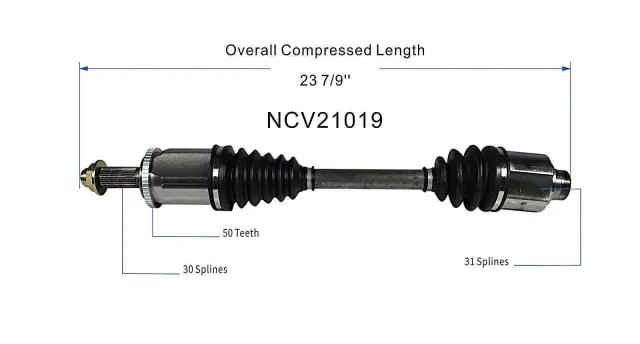 Acura NSX 1991-2005 Rear Right Axle shaft assembly