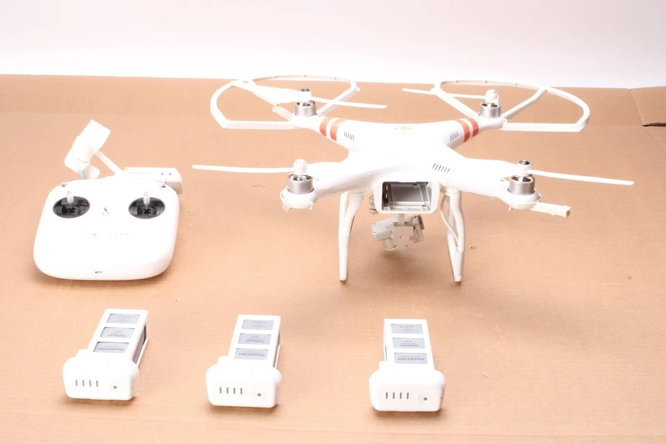 DJI Phantom 2 Vision PV331 W/ Drone, NPVT581 Remote Control, & Batteries - AS IS - Image 2 of 4