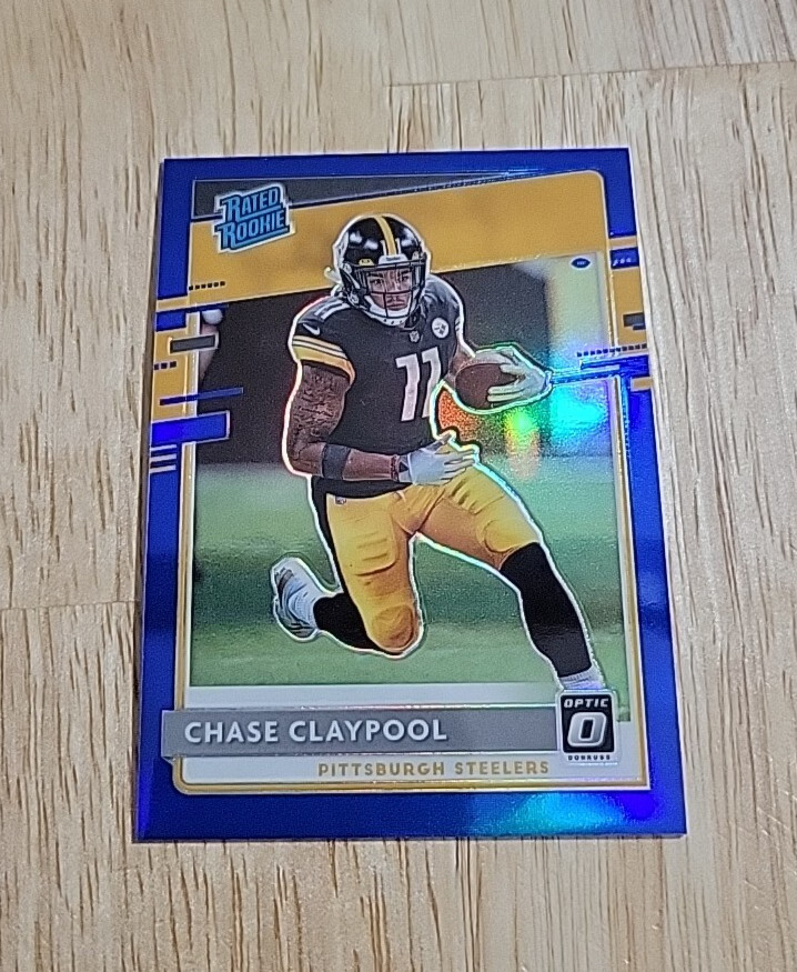 2020 Donruss Optic CHASE CLAYPOOL Blue Holo Prizm /179 #177 Rated Rookie RC SP