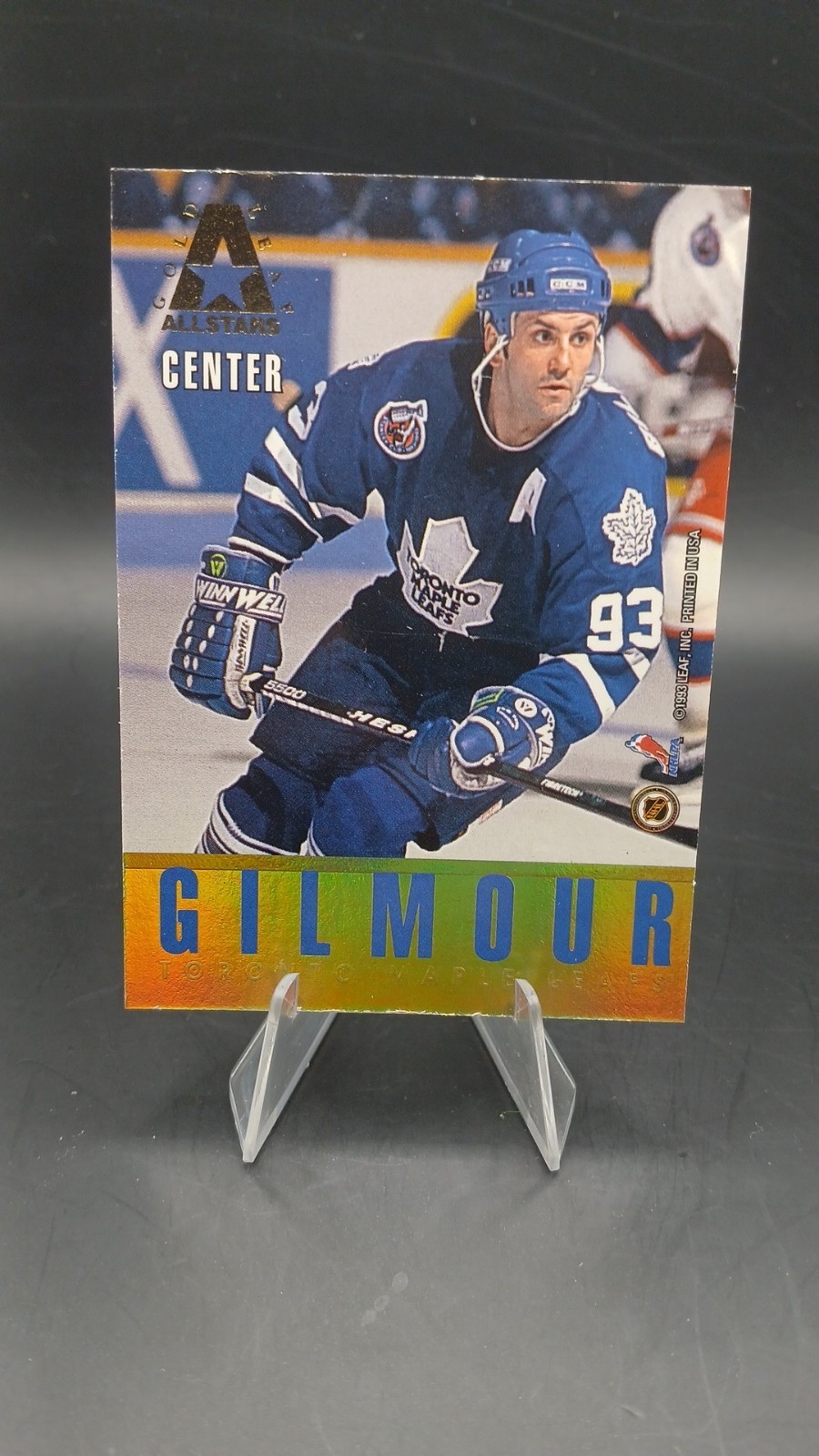 1993-94 Leaf - Gold Leaf All-Stars Wayne Gretzky, Doug Gilmour #6
