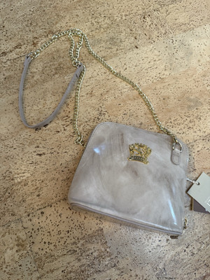 Pratesi Firenze Light Taupe 467 Crossbody Leather Chain Handbag