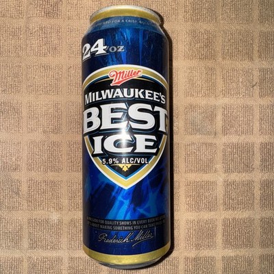 24 OUNCE MILWAUKEE'S BEST ICE BEER CAN MILLER BREWING MILWAUKEE WI AUG0210