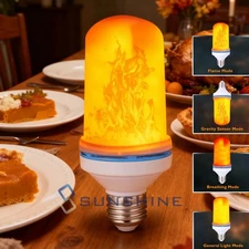 1PCS Flame Light Bulb Flicker E27 E26 Standard Base Flickering 360° Bright 4mode