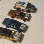 Lot Of 4 Hot Wheels Custom Mustang Redlines. Vintage Series.