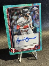 2025 Topps Chrome Update - Ryan Fitzgerald #AC-RF Aqua Wave Auto /199 (AU, RC)