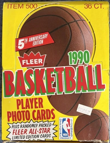 1990 FLEER BASKETBALL Wax Box OPENED FROM A SEALED CASE 5/23/26! Jordan PSA 10