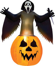 6Ft Ghost Face Inflatable. Officially Licensed