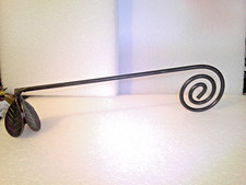 RĘCZNIE ROBIONY KSZTAŁT KWIATU KUTE ŻELAZO TABAKA 11 1/2''