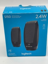 NEW Open Box Logitech S-150 USB Stereo Digital Speakers 980-000028 - Black