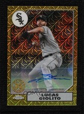 2022 Series 2 1987 Topps Chrome Silver Pack Mojo /99 Lucas Giolito Auto 0r8j