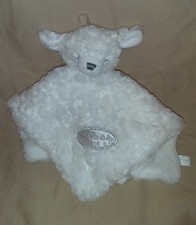 Blankets & Beyond White Christening Baptism Security Blanket Minky Nunu NEW