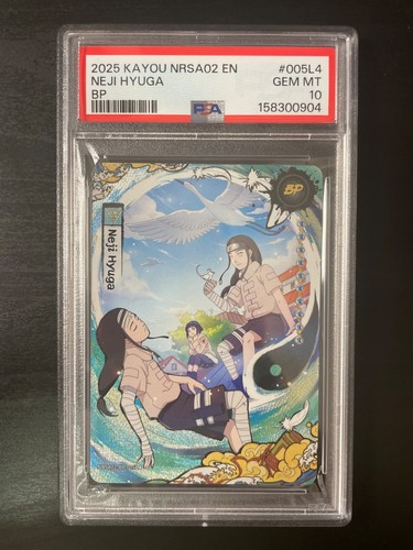 Naruto Kayou Neji hyuga BP NRSA02 #005L4 PSA 10 Gem Mint