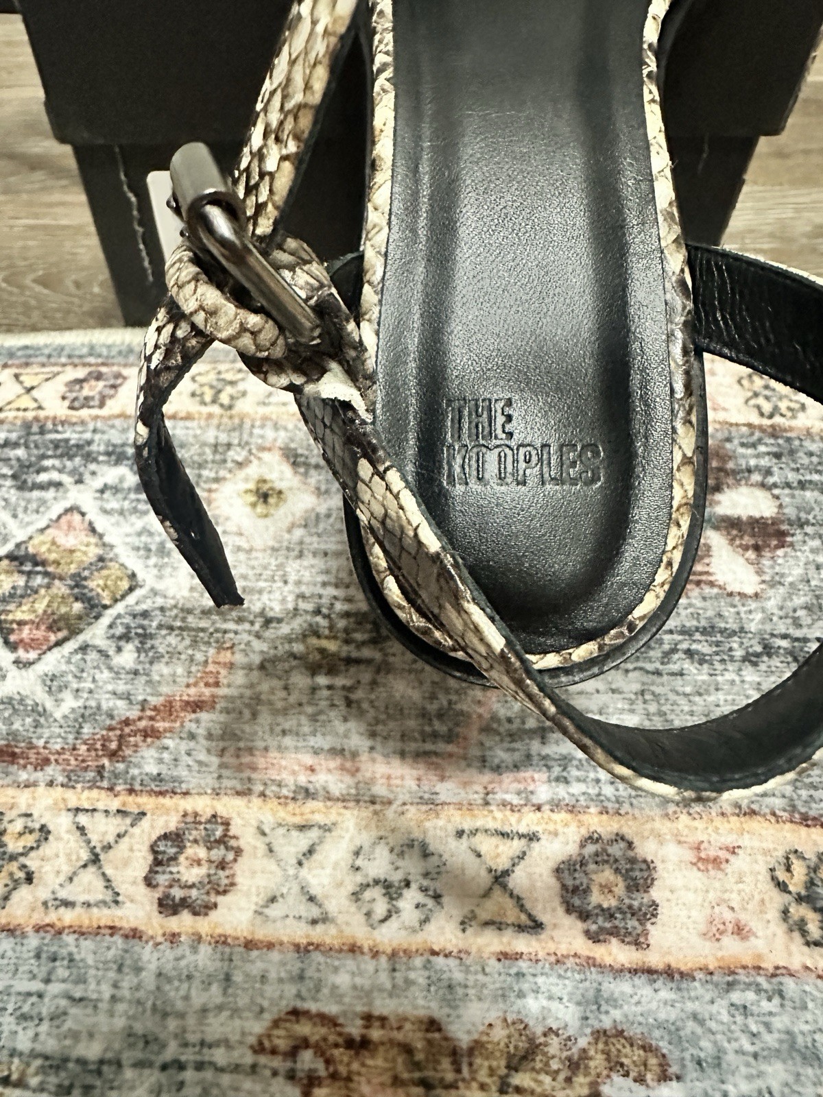 The Kooples Womens Python Square Toe Block Heel S… - image 9