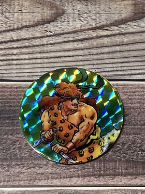 Vintage Pog / Milk Cap Holo Foil Super Hero Jungle Man Laser Caps