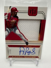 2024 Panini National Treasures Albert Pujols Auto Jersey Match 34/49 (SS-APS)