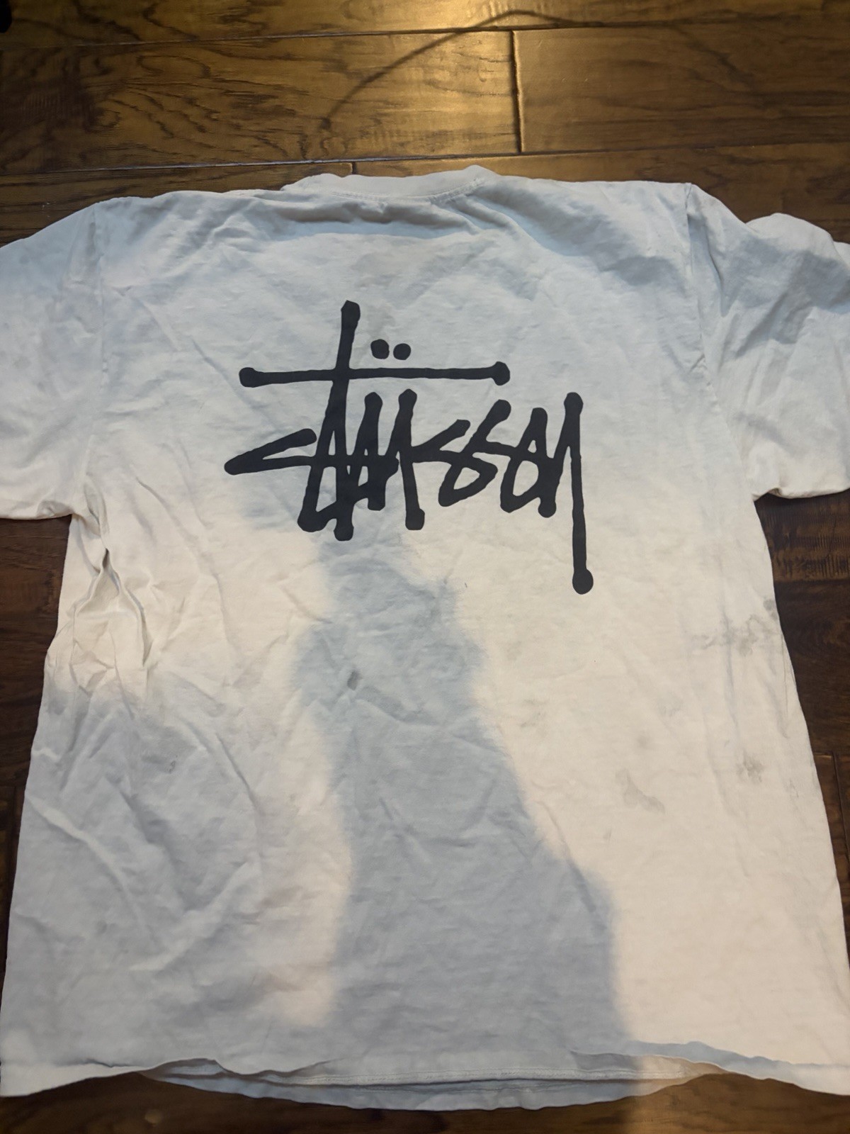 Vintage 2000s Stussy T Shirt Men’s Size Large Gray FLAWS thumbnail 9