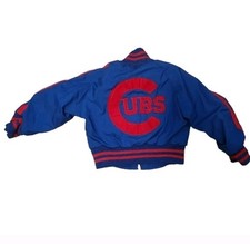 Vintage 90s Chicago Cubs Toddler Jacket Sz 2 MLB Genuine Merchandise Bomber