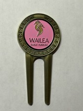 Wailea Golf Club Divot Tool  1" Coin Golf Marker - Maui, Hawaii - A Beauty 