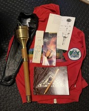 Authentic 1984 Los Angeles Olympic Torch- Pristine Condition! With misc items! 