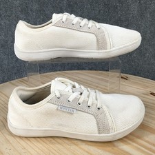 WHITIN Minimalist Barefoot Sneakers Womens 37 Casual Lace Up Low Mesh White