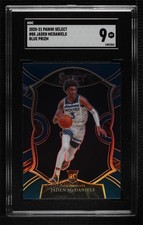 2020-21 Panini Select Concourse Retail Blue Prizm Jaden McDaniels SGC 9 MINT 0c6