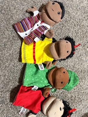 Set of 4 Kaplan Early Learning Company Hand Puppets