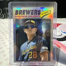 2026 Topps Heritage Chrome Refractor #309 Andrew Vaughn