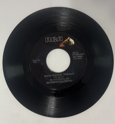 Elvis Presley Good Rockin  Tonight/I Don t Care If The Sun Don t Shine 45 Vinyl 