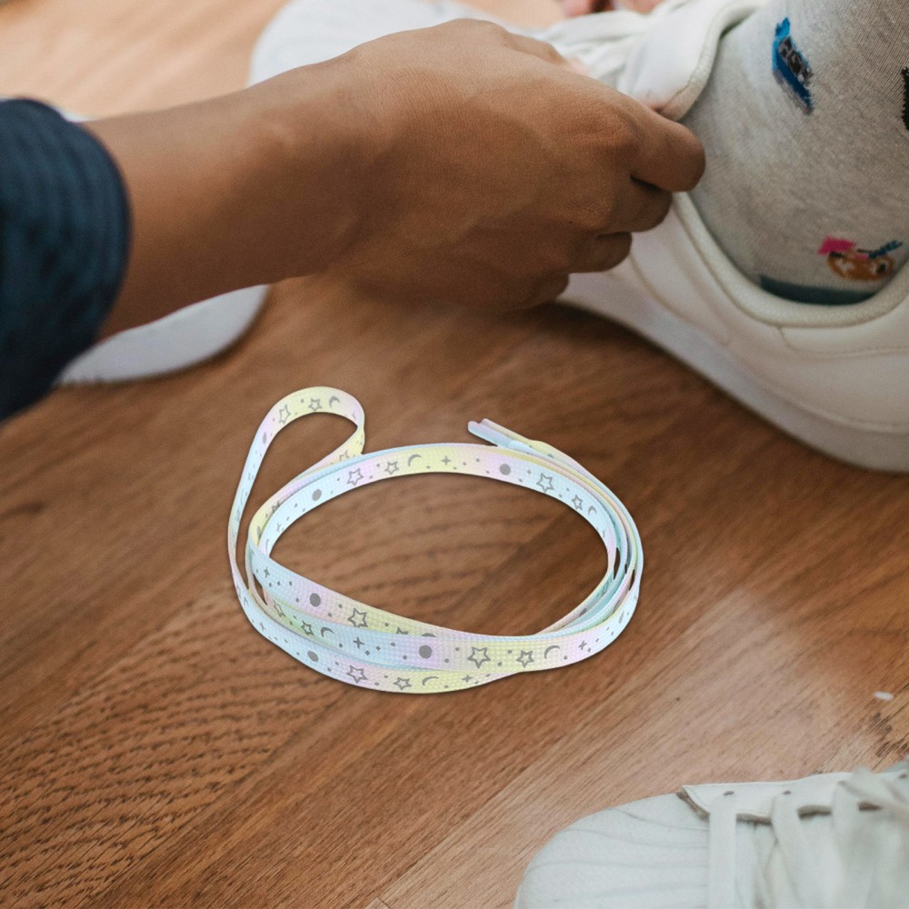 APL Lacci per scarpe Galaxy riflettenti brillano al buio accessori basket