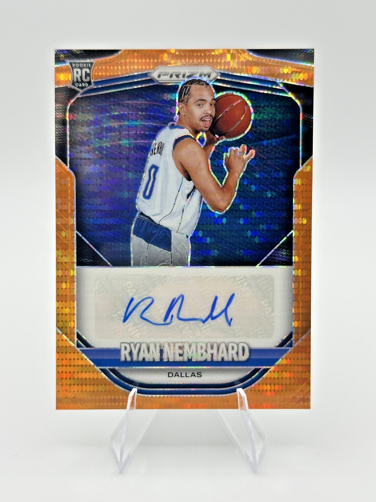 2025-26 Panini Prizm Ryan Nembhard RC Orange Pulsar Auto 030/149