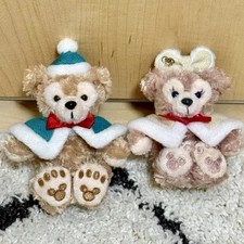 Disneyland Duffy ShellieMay Plush Key Chain Strap Christmas Tokyo Disneysea F/S