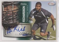 2013 SAGE Auto Green 46/50 Sheldon Richardson #45 Auto a8r