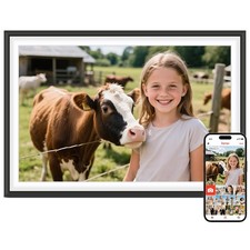 Frameo 10.1" Digital Picture Frame, Smart WiFi Digital Photo Frame with 1280x...