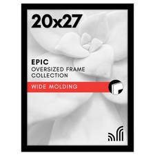 Americanflat 20x27 Picture Frame with Polished Plexiglass - Black Picture Frame