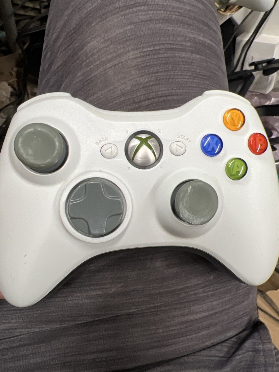 Rare Original Silver Trim White Microsoft Xbox 360 Wireless