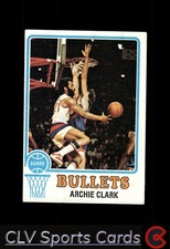 Capital Bullets Archie Clark #15 Topps Basketball Near Mint or Better