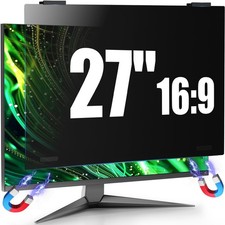 Magnetic Computer Privacy Screen Filter 27 Inch for Frameless Monitor Thin Be...