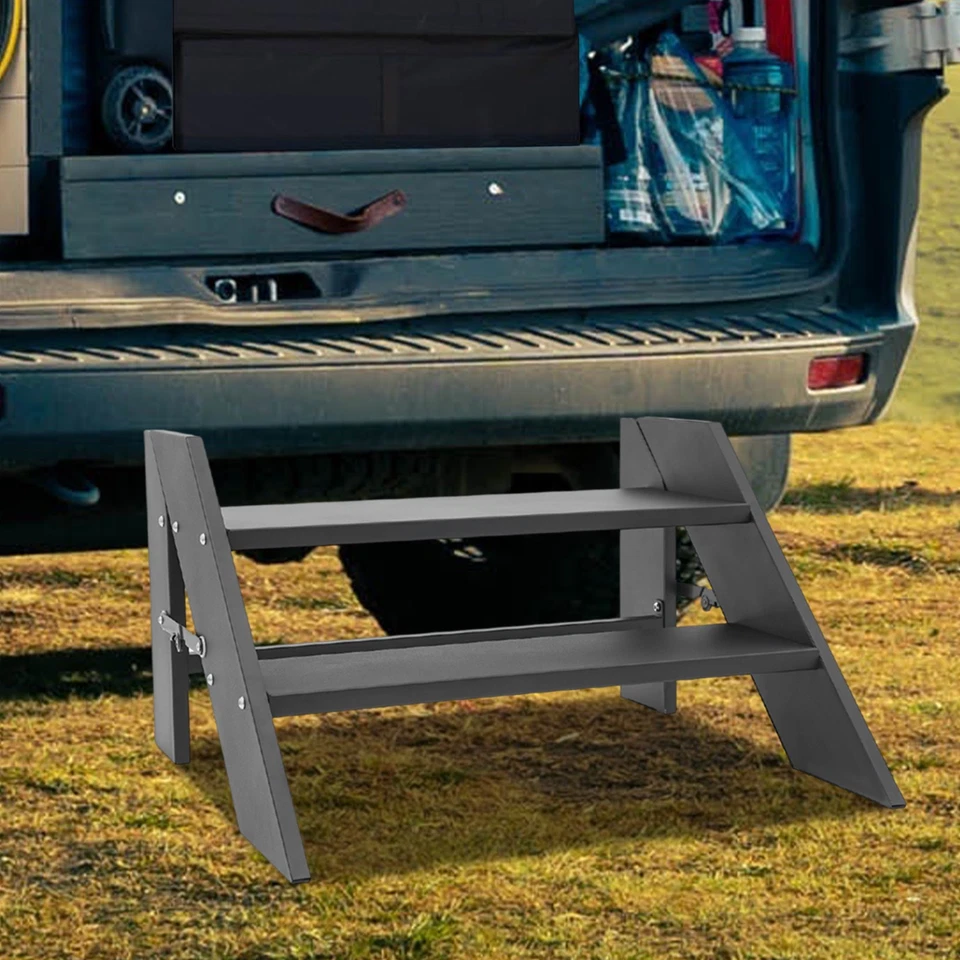 68,5*66*42cm klappbarer Tritthocker, 2 Stufen klappbare Wohnmobil Trittleiter, Wohnmobil Tritthocker